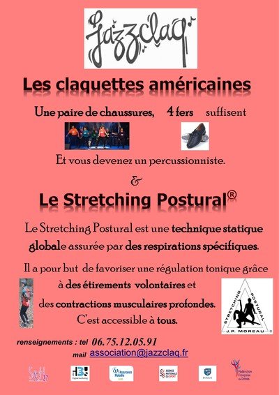 JAZZCLAQ - CLAQUETTES  et STRETCHING POSTURAL