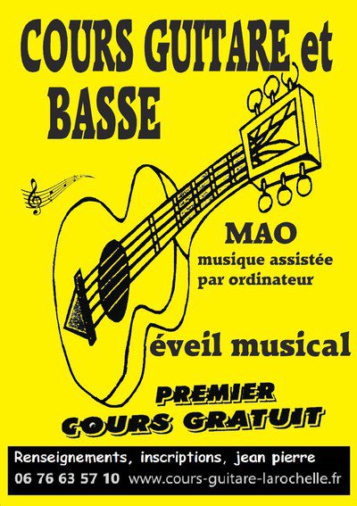 Nau jean pierre - Cours Guitare et Basse & M A O ,initiation éveil musical 
