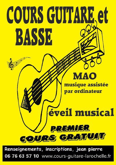 Nau jean pierre - Cours Guitare et Basse & M A O ,initiation éveil musical