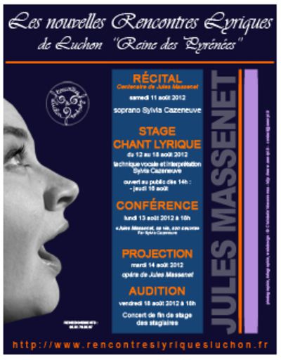 Stage de Chant des Rencontres Lyriques de Luchon avec Sylvia Cazeneuve et Caroline Oliveros