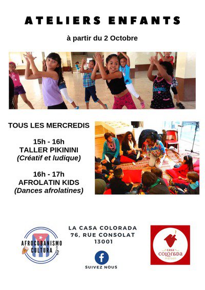 Afrocubanismo - Ateliers pour enfants à Casa Colorada