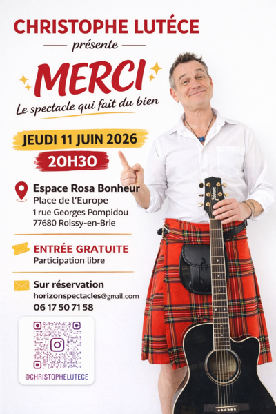 Christophe LUTECE dans "Merci"