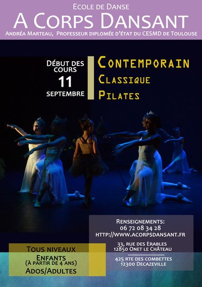 A Corps  Dansant - Cours de danse Contemporaine et Classique