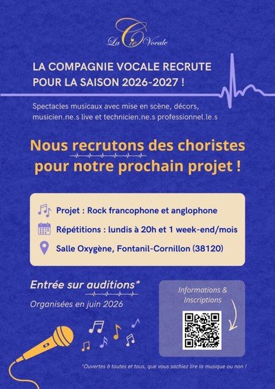 LA COMPAGNIE VOCALE RECRUTE