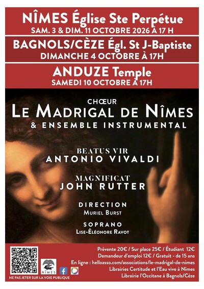 Le Madrigal de Nîmes en concert