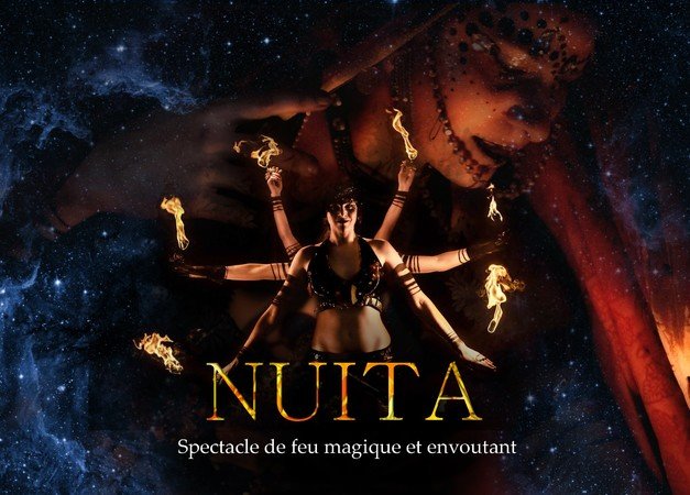 NUITA - Spectacle de feu magique et envoutant en Bretagne