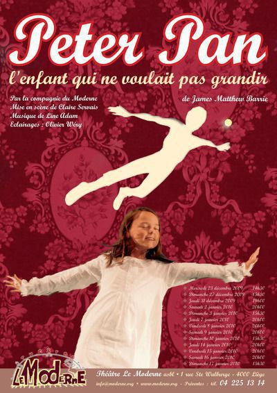 "Peter Pan" au Théâtre le Moderne à Liège