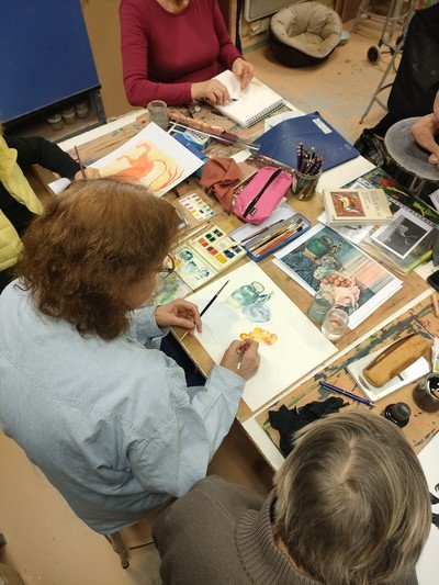 PROFILS ET RELIEFS - COURS DE DESSIN/PEINTURE ADULTE