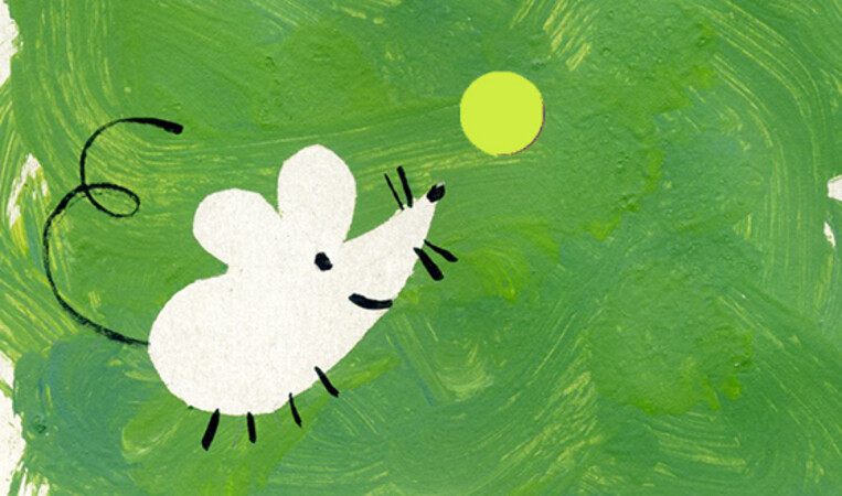 Souris dans l'herbe, un atelier peinture à partir de 18 mois