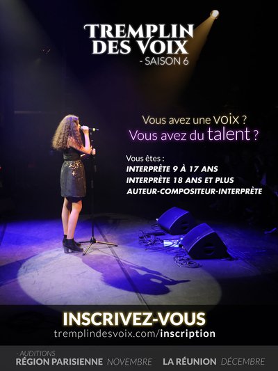 Appel à candidature : TREMPLIN DES VOIX - Saison 6