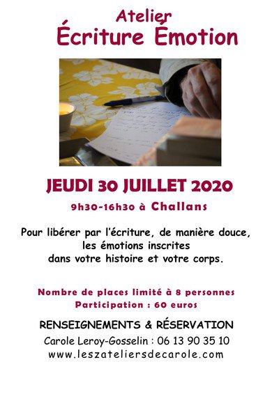 Atelier Ecriture Emotion