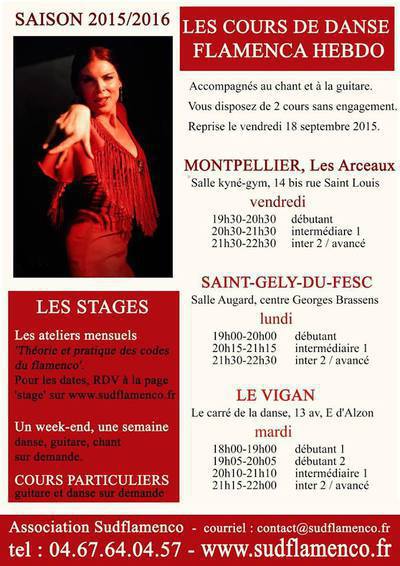 Cours de flamenco Gard et Hérault : La Pescaora