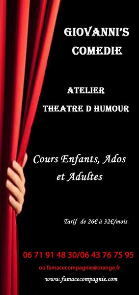 cours de théâtre  BRIGNOLES Giovanni's Comédie