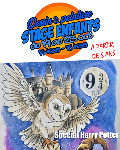 Dessin et aquarelle enfants spécial Harry Potter