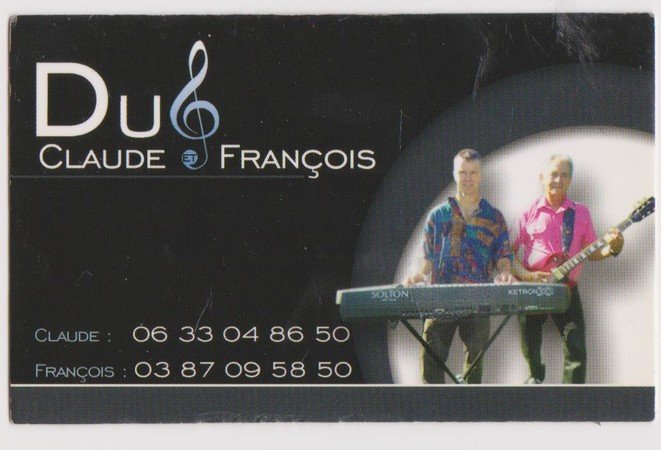 Duo Claude&François - Bals, Thé dansant, Anniversaire Mariage