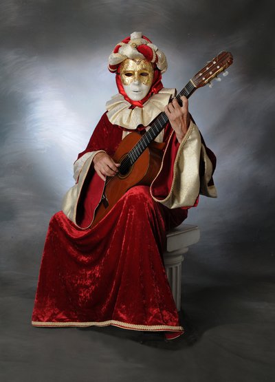 Le Guitariste Vénitien  - Guitariste classique en costume vénitien