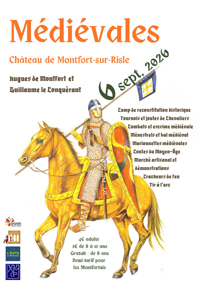 Médiévales de Montfort 2026 "Hugues de Montfort - Guillaume"