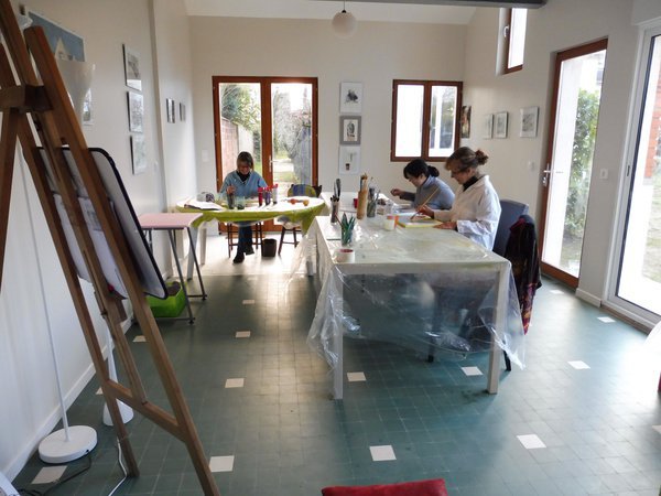 Sylvie QUINOT - Cours de dessin, peinture, arts plastiques             Atelier BIZ'ART