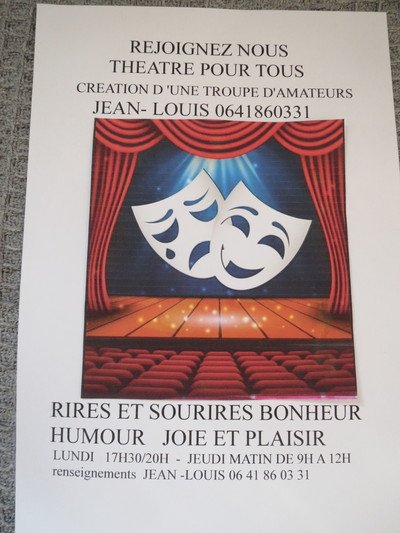  acteurs et actrices amateurs création troupe de théâtre