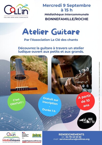 Atelier guitare par l’association La Clé des chants