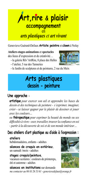 Atelier Rev Artrire Seances De Croquis Dessin Et Peinture Nolay 21340 Spectable