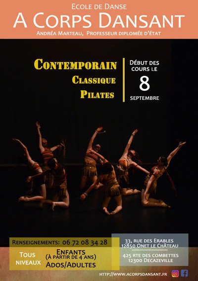 A Corps Dansant - Cours de danse Contemporaine et Classique