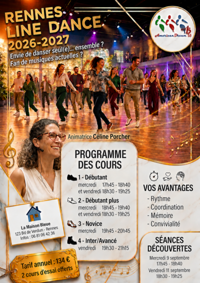 Séance d’initiation gratuite à la « Line Dance »