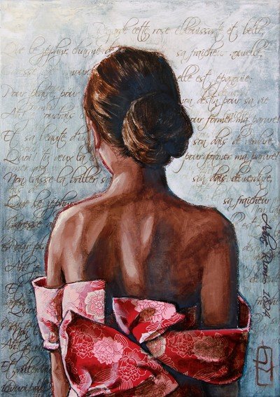 Stage : buste avec collages de motifs