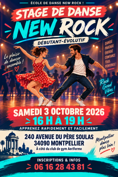 Stage initiation à la danse NEW ROCK!