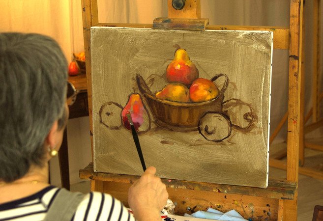 Stages d'été / Peinture à l'huile / Atelier Nuances des Arts