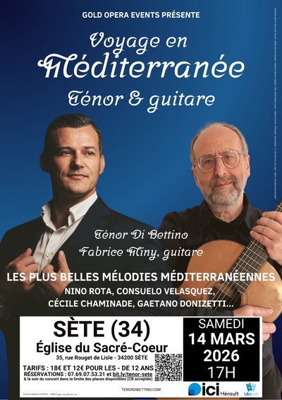 "Voyage en Méditerranée : Ténor et guitare" Ténor Di Bettino