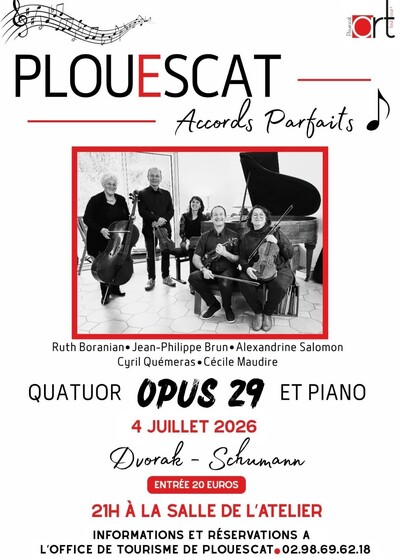 Concert quatuor opus 29 et piano