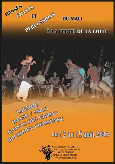 DANSES, CHANTS ET PERCUSSIONS DU MALI À LA FERME DE LA COLLE!