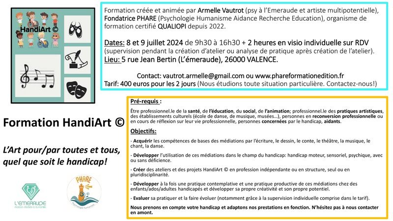 Formation HandiArt © en présentiel