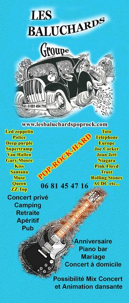 Les baluchards - Reprises pop/rock recherche dates