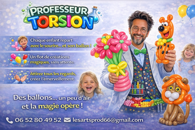 Professeur Torsion - Sculpteur professionnel sur ballon