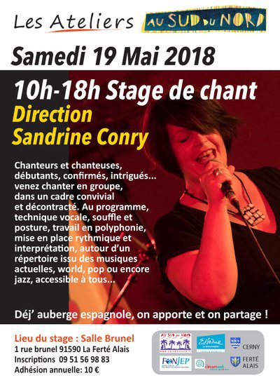 Stage de chant dirigé par Sandrine Conry