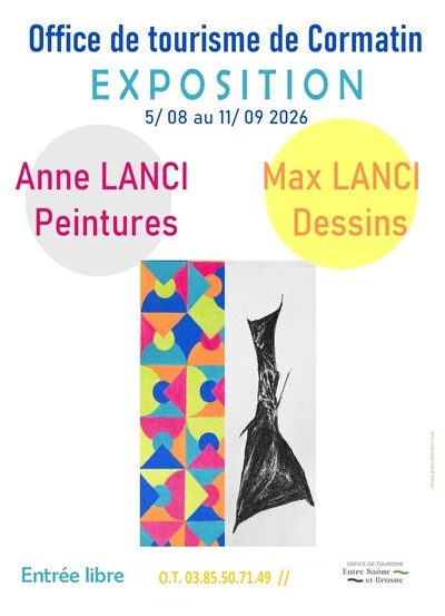 Anne Lanci peintures et Max Lanci dessins