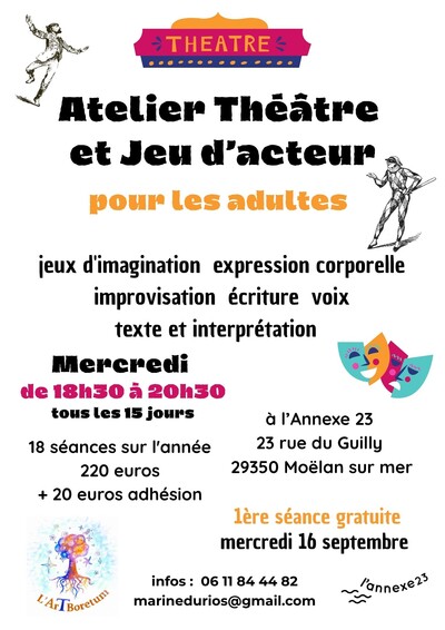 L' ArTboretum  - Atelier Théâtre et Jeu d'acteur pour Adultes 