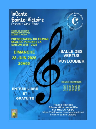 Concert de l'Ensemble Vocal et Instrumental InCanto
