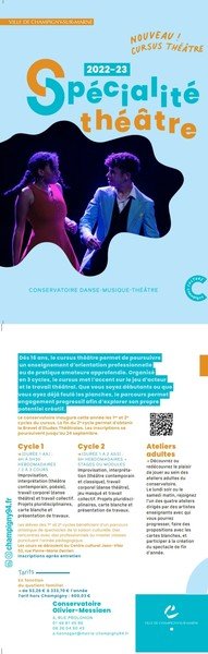 Conservatoire Olivier Messiaen  - Cursus Theatre et cours Adultes