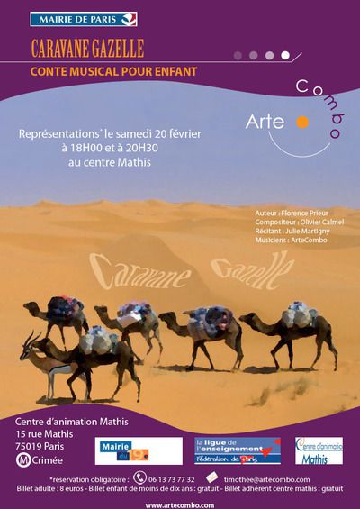 Création 'Caravane Gazelle' de Olivier Calme par le quinette à vents ArteCombo
