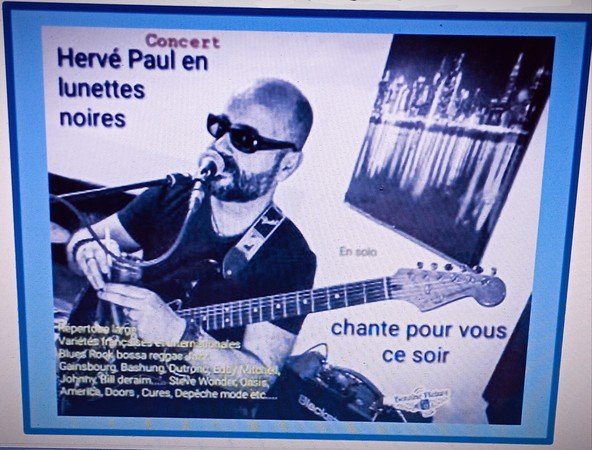 Hervé Paul en lunettes noires - Variétés françaises et internationales