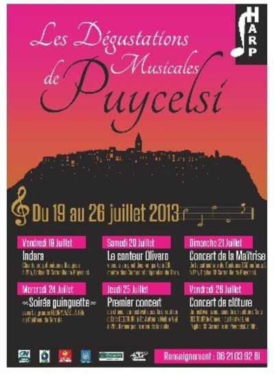 « Les DEGUSTATIONS MUSICALES DE PUYCELSI – GRESIGNE