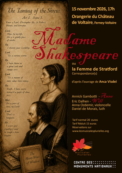 Madame Shakeapeare ou la Femme de Stradford