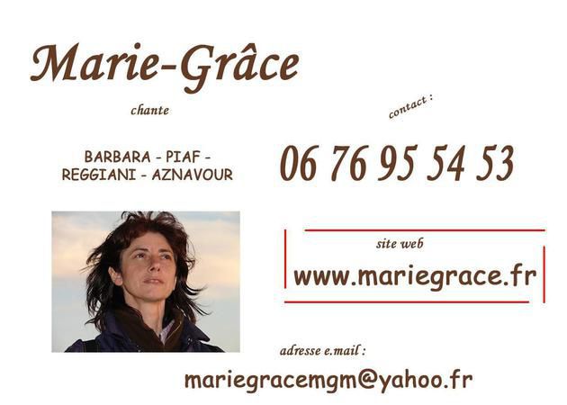 Marie-Grâce, chanteuse interprète ...