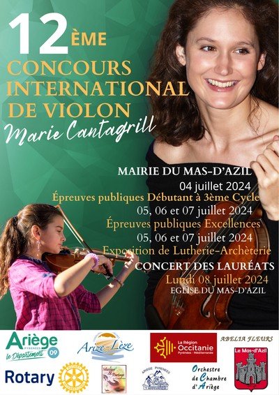 12eme Concours international de violon Marie Cantagrill 