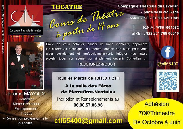 Compagnie Théâtrale du Lavedan - CTL - Cours de théâtre