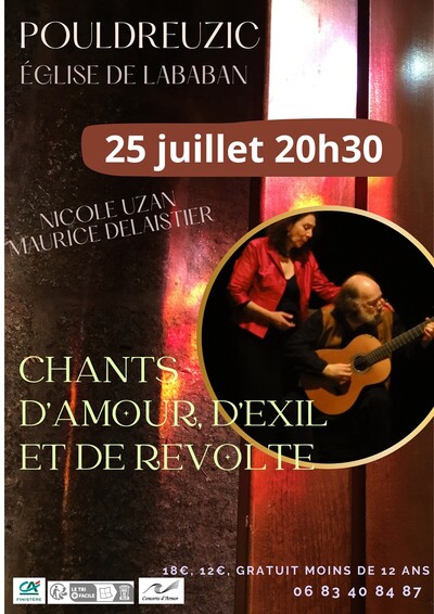 Concerts d'Armor - Chants d'amour, d'exil et de révolte
