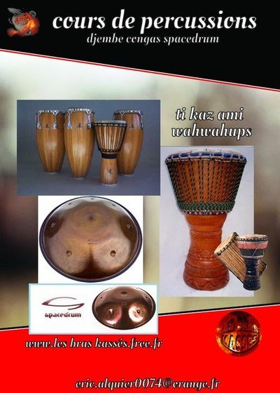 Eric Alquier - cours djembe Handpan Toulouse les bras kasses